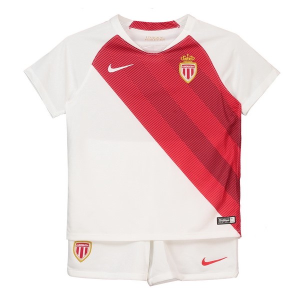 Camiseta AS Monaco 1ª Niños 2018/19 Blanco Rojo